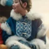 Avatar the Last Airbender 2024 Blue Fur Coat