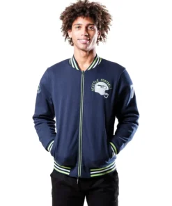 Ayden Kub NFL Seattle Seahawks Full-Zipper Bomber Jacket