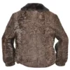 B3 Bomber Astrakhan Brown Broadtail Persian Lamb With Mink Fur Collar Jacket For Men And Women