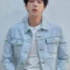 BTS Kim Seok Jin Blue Denim Jacket