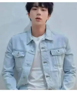 BTS Kim Seok Jin Blue Denim Jacket