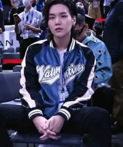 BTS NBA Japan Games 2022 Suga Bomber Jacket
