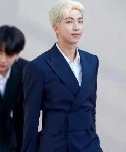 BTS kim Nam Joon Navy Blue Suit