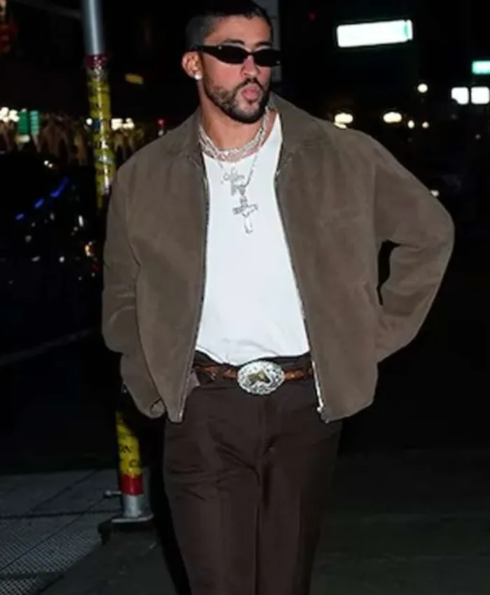 Met Gala After Party Bad Bunny Jacket in Brown