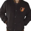 Baltimore Orioles Black Varsity Jacket