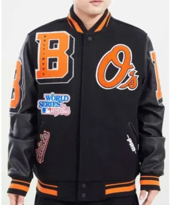 Baltimore Orioles Letterman Varsity Jacket 1