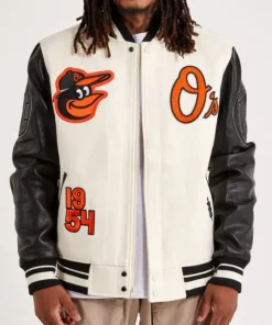 Baltimore Orioles Letterman Varsity Jacket 2