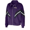 Baltimore Ravens Purple Yarn Dye Bomber Jacket