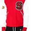 Bart Simpson Red Letterman Varsity Jacket