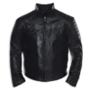 Batman Begins Black Leather Jacket