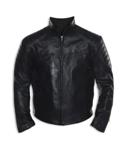 Batman Begins Black Leather Jacket