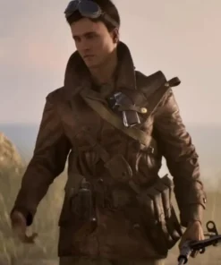 Battlefield 5 Video Game Billy Bridger Brown Jacket