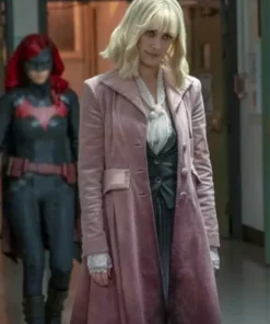 Batwoman Beth Kane Corduroy Pink Trench Coat