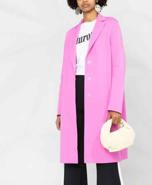 Batwoman Mary Hamilton Pink Wool Long Coat