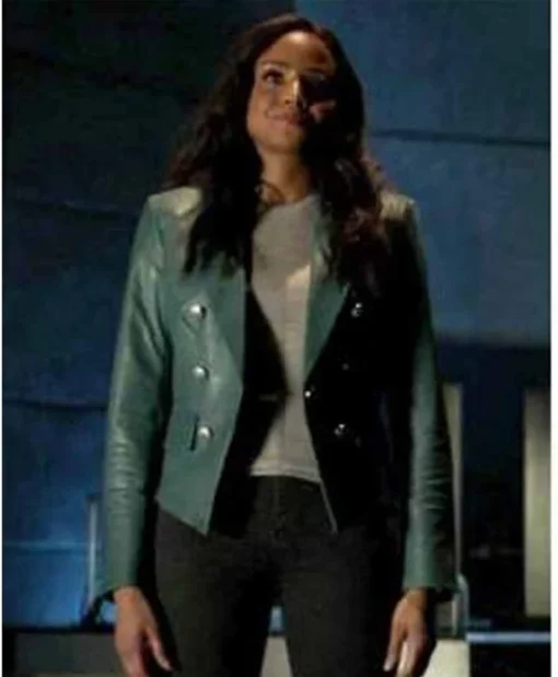 Batwoman Sophie Moore Leather Blue Jacket