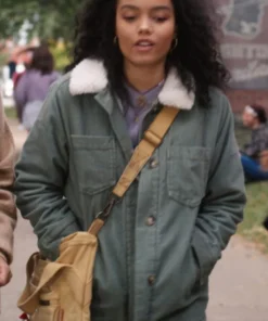 Becca Hocus Pocus 2 Fur Collar Jacket