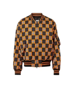 Bel-Air Olly Sholotan Checkered Bomber Jacket