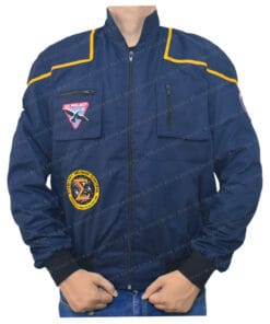 Bentley Indianapolis Colts Blue Full-Snap Bomber Jacket