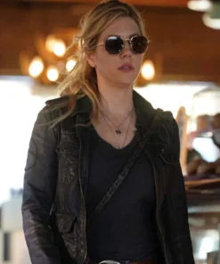 Big Sky Jenny Hoyt Leather Black Jacket