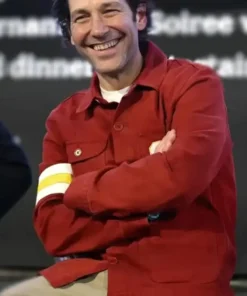 Big Slick 2024 Celebrity Weekend Paul Rudd Chiefs Red Jacket