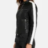 Bikers Leather Jackets Stripes Women