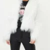 Billie Piper TV Series I Hate Suzie Pickles S01 White Faux Fur Jacket