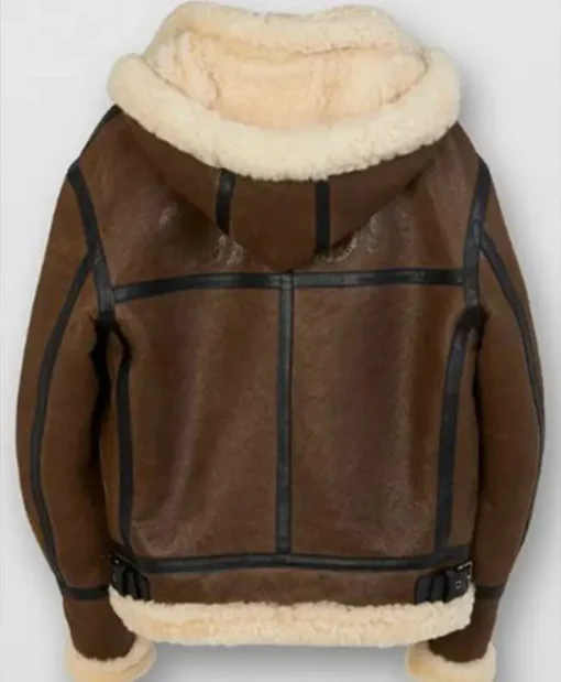 Billie Piper TV Series I Hate Suzie Pickles Season 01 Episode 07 Brown Shearling Fur Leather Jacket
