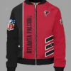 Billy Atlanta Falcons Red Full Zip Bomber Jacket