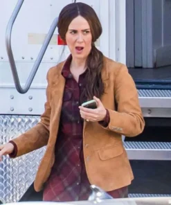 Bird Box Jessica Suede Leather Blazer