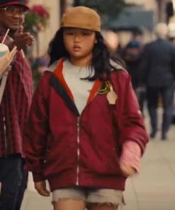 Birds of Prey Ella Jay Basco Cassandra Cain Red Bomber Jacket