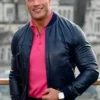 Black Adam Dwayne Johnson Bomber Black Jacket