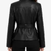 Black Biker Blazer Jacket For Women