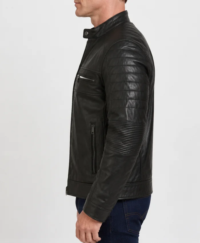 Black Johnson Jacket Men