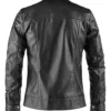 Black Leather Frankenstein Jacket