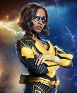 Black Lightning Nafessa Williams Cosplay Leather Jacket