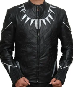 Black Panther Chadwick Boseman Pu Leather Jacket