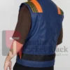 Michael B Jordan Black Panther Erik Killmonger Blue Vest for Sale