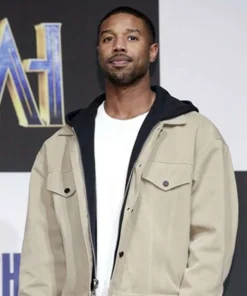 Black Panther Michael B Seoul Premiere Cotton Jacket