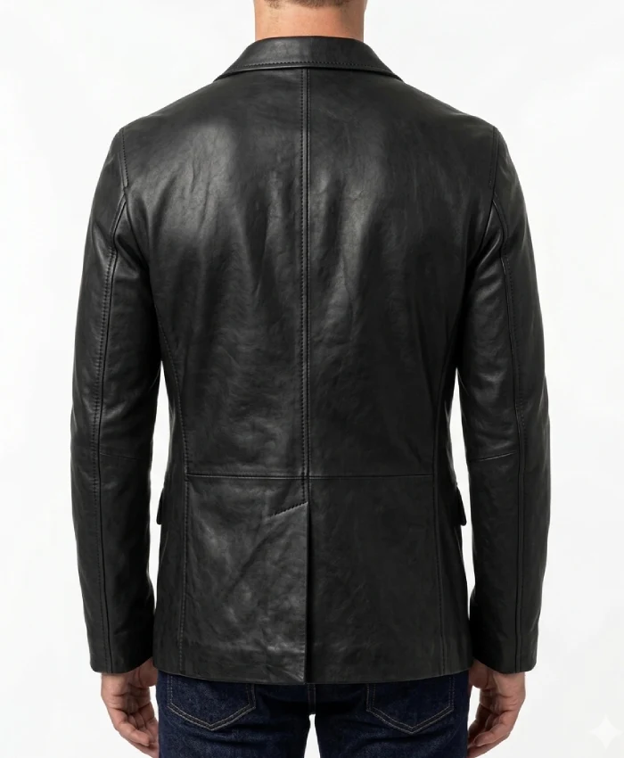 Polo Men Leather Blazer