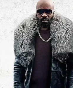 Black and Blue Darius Black Shearling Coat