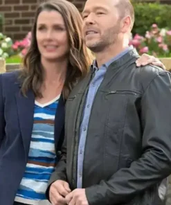 Blue Bloods 2024 Donnie Wahlberg Leather Jacket