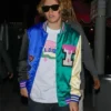 Blue and Green The Kid Laroi Varsity Bomber Jacket