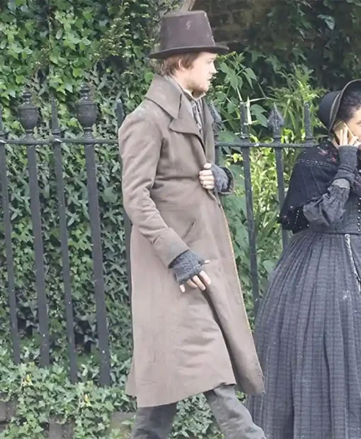 Bob Cratchit TV Series A Christmas Carol Brekke Fagerlund Karl Cotton Brown Trench Coat