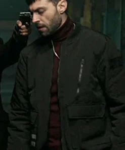 Boris Granolic Tv Series The Equalizer Max Kelso Black Cotton Bomber Jacket