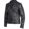Michelle Yeoh Boss Level 2021 Dai Feng Leather Black Jacket