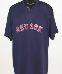 Boston Red Sox 2 Blue Button Shirt