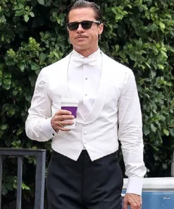 Brad Pitt Babylon White Vest