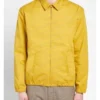 Brad Pitt TV Series Bullet Train Ladybug Yellow Men Cotton Jacket