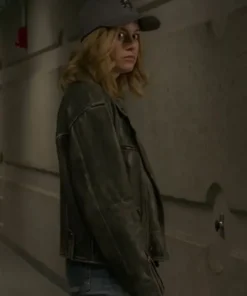 Brie Larson Captain Marvel Leather Jacket