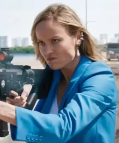 Brie Larson Fast X 2023 Blue Blazer